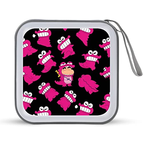 クレヨンしんちゃん メディアケース BD/DVD/CDケース ブルーレイディスク対応 40枚収納 セミハード Moiiss ファスナー付 キャラクター かわいい