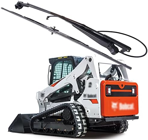 MIKODA Windshield Wiper Arm & Wiper Blade Kit 7251263 7251264 Compatible with Bobcat Loader T450 T550 T590 T595 T630 T650 T740 T750 T770 T870 A770 S450 S510 S530 S550 S570 S590 S595 S630 S650 S740