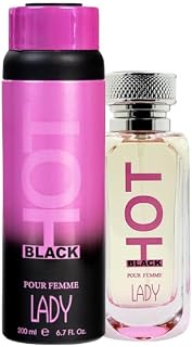 BERNARD DIMITRI Hot Black Lady Combo – Deodorant 200 ML + Perfume 100 ML | Jasmine, Rose, Vanilla & Sandalwood | Long-Last... Price In India