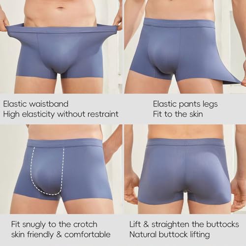 ONEFIT Men's Boxer Briefs Underwear Body Shaper Enhancing Butt Lifter Shapewear with Padded Underpant4