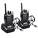 ESYNiC 2pz Walkie Talkie Due-Via Radio PMR 446MHz 0.5W Frequenza Civile - FM 16CH Singola Banda Ricetrasmittente Handheld per Negozio Sopravvivenza Ciclismo Escursione con USB Caricabatterie
