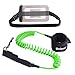 Unigear Leash de Surf, Leash Enroulé pour Planche de Surf en TPU 7mm et 10 Pieds avec Une Poche de téléphone imperméable Flexible Confortable pour Planche de Surf Palette Pagaie
