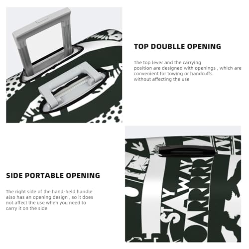 Dinosaur Colorful Dino Pattern Travel Luggage Cover Elastic Suitcase Protector Washable Baggage Covers For Trunk Case Fits 18-21 Inch Luggage4