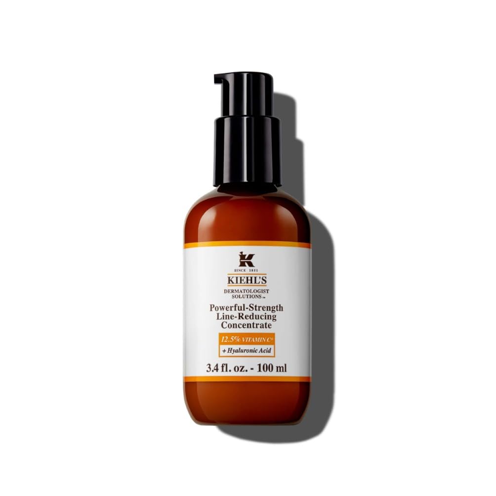 Kiehl's Powerful-Strength 12.5% Vitamin C Serum, Line-Reducing Concentrate Face Serum