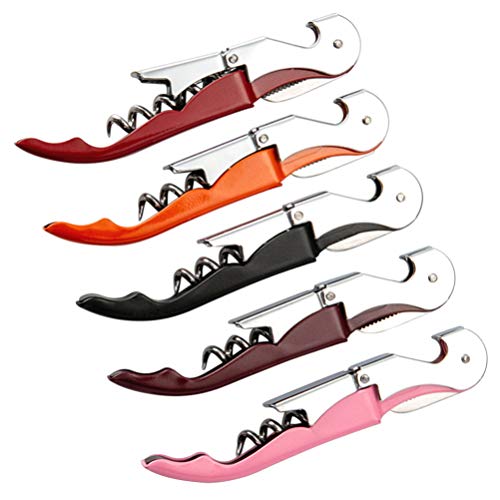 UPKOCH Saca-rolhas profissional de garçons de aço inoxidável abridor de garrafas de vinho cortador d