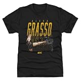 500 LEVEL UFC Alexa Grasso Name Repeat Men's Premium T-Shirt (Tri Black, XL)