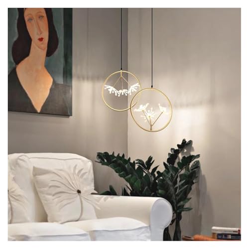 Éclairage d'intérieur haut de gamme avec suspension dorée LED - 5