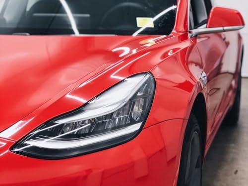 Image of HOME13 Vinyl Wrap Sheet for Car & Bike Self Adheisve Vinyl Wrap Sticker & Decal Roll Film Air Release Bubble Free (Red Gloss., 12x100 Inches)