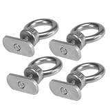 Cabilock 4 Stück Edelstahl Kajakhaken mit Schiene und Öse