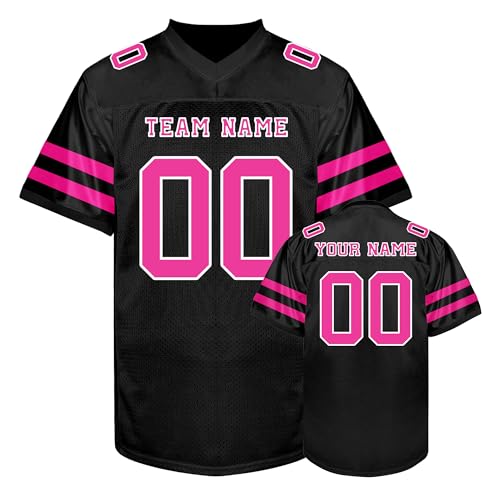 Custom Football Jersey Personalized Name Number Team Uniform Stitched or Printed Fan Shirt Game Day Gift for Men Women Youth