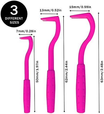 selcouth yyds Tick Remover Tools for Dogs,3Pcs Painlessly Tick Professional Tick for Dogs Cats Horses and Humans Pets(Pink)