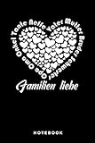  Familien Liebe Notebook: A5 Liniertes Notizbuch für Katzen und Haustierfreunde, Geschenk zum Jahrestag, Valentinstag, Hochzeitstag oder Weihnachten