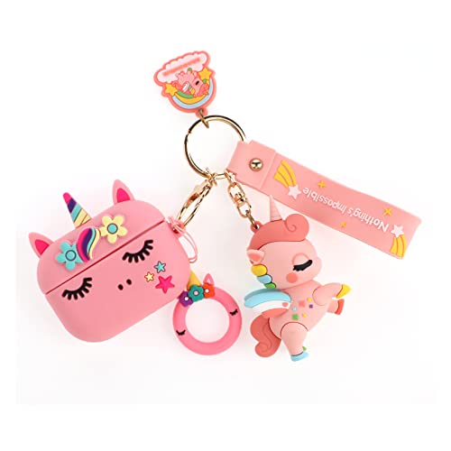 Artibox Unicorn Case Compatible With Airpod Pro 2Nd/1St Generation Case 2022/2019, 3D Cartoon Silicone Cute Cover For Kids Girls Women With Kawaii Keychain(Pink) #TOP5