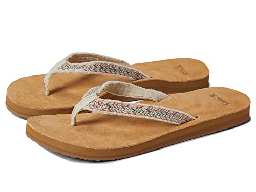 Sanuk Fraidy Jute Natural Multi 9 B (M) #TOP9