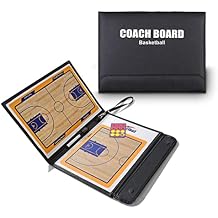 Basketball Coach Tactic Board,Foldable Erasable Coaches Strategy Clipboard,Training,Game Plan and Coach&Referee Study Accessory