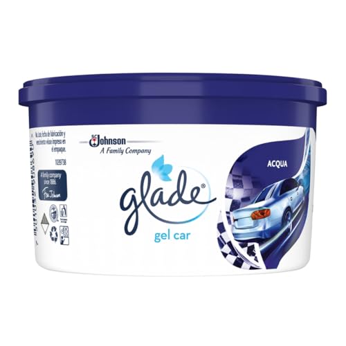 Opiniones de Accesorios para fragancias al mejor precio. 43 Glade Gel Car, Aromatizante Para Auto con TrueScent Technology, Elimina Malos Olores y Refresca tu espacio, Aroma Acqua, 70g