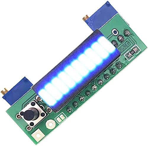 LM3914 10 Segment 5V 12V Battery Capacity Power LED Indicator Display Kits (Blue)