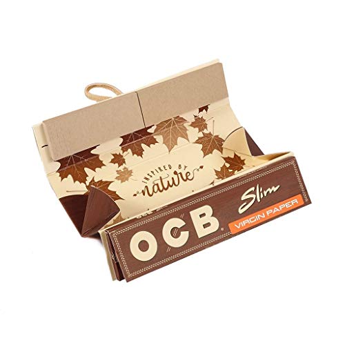 20 X Ocb Virgin "Slim" Roll Kit Incl. 32 X Paper/Tips/Rolling Tray #TOP2