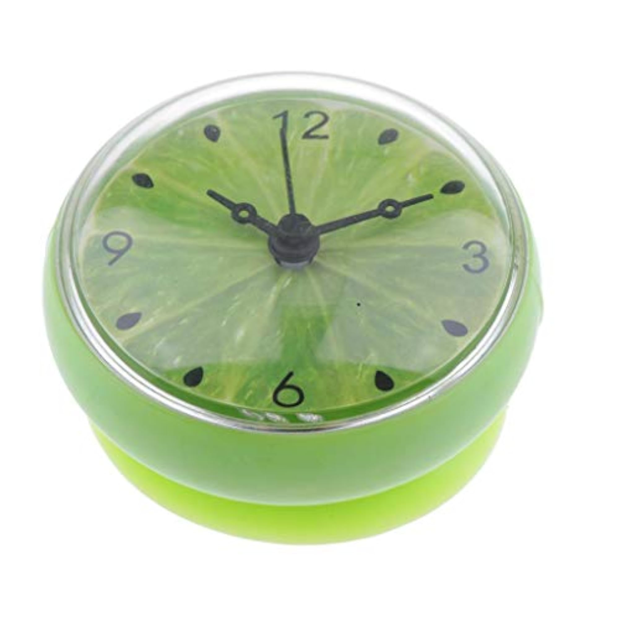 Silicone Waterproof Suction Cup Clock, Green