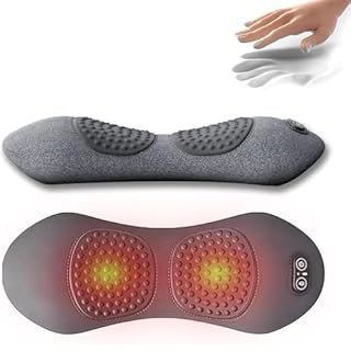 Massaggiatore for la Schiena Smooth Triple Fusion con Calore, Trazione e Vibrazione 3 In 1 for Alleviare la Sciatica e Il Dolore Lombare, Supporto Lombare Ergonomico(Gray)