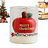 Duftkerze Für Weihnachten | Saisonale Dekoration | Feiertagsdekoration Duftkerzen | für Familientreffen Entspannende Abende Winternächte Kamin Schlafzimmer Wohnzimmer Arbeitszimmer Esstisch