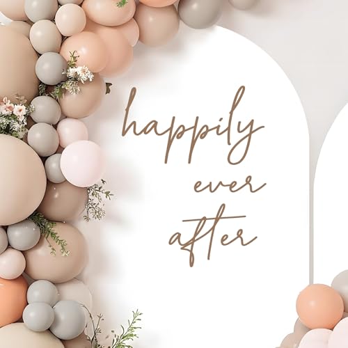 Happily Ever After Sign for Backdrop- Happily Ever After Bridal Shower Decorations Happily Ever After Party Decorations Bride To Be Sign Wedding Engagement Bachelorette Party Supplies