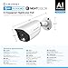 Amcrest 5MP Security Camera System, 4K 8CH PoE NVR, (4) x 5-Megapixel Night Color Bullet POE IP Cameras, Active Deterrent, Pre-Installed 2TB Hard Drive, NV4108E-B1276EW4-2TB (White)