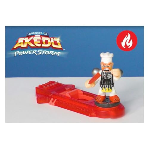 Legends of Akedo Powerstorm Versus Pack 2 Mini Battling Action Figures and 2 Battle Controllers Epic Briny Versus Bun Burner, Multicolor (15170) - Thumbnail 4