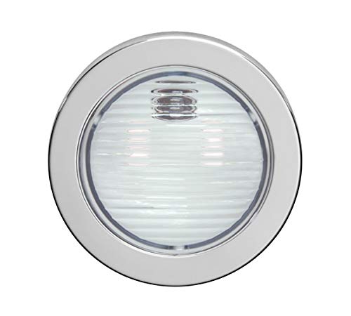 Balise SHERPA A RS encastrable chrome et blanc 230V pour éclairage intérieur