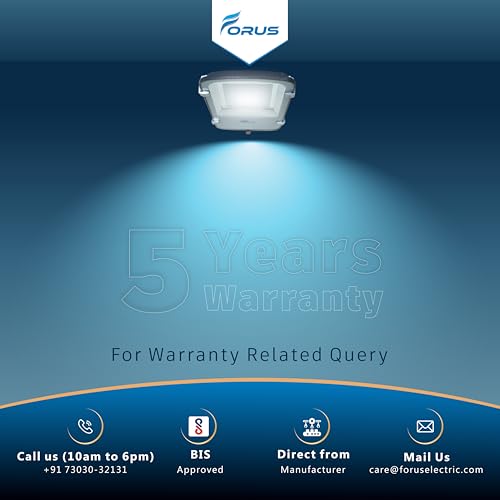 Image of Forus LED Street Light 120W Waterproof IP66, Cool White 120 Watt LED Street Light Outdoor for Road, Parking, Garden & Security Lighting, High Power Energy Efficient, 5 Years Warranty (1 Pc)