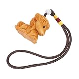 Format léger : cette figurine de cheval miniature en bois est facile à transporter et à accrocher à un porte-clés ou un sac. elle allie la fonctionnalité d'une figurine miniature à une décoration minimaliste. statuette de cheval miniature en bois, décoration rustique en bois