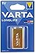 Produktbild VARTA 10510122 - Longlife 9V Block 6LR61 Batterie Alkaline E-Block Batterien, Kapazität 565 mAh - ideal für Feuermelder, Rauchmelder und Stimmgerät