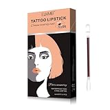 MOMEI Tattoo Lipstick Cotton Swab 20pcs, Durable Waterproof Non-Stick Lipstick Women Long Lasting Li