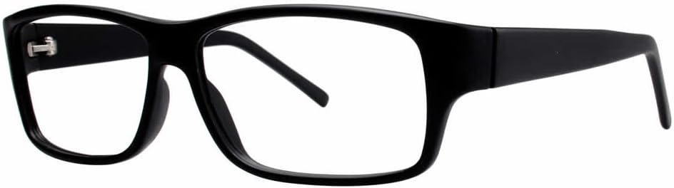 Calabria Soho 1002 in Matte Black Designer Reading Glass Frames ; Demo Lens