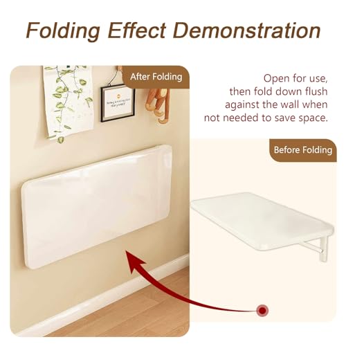 Table pliante murale pour optimiser le manque d'espace dans une chambre