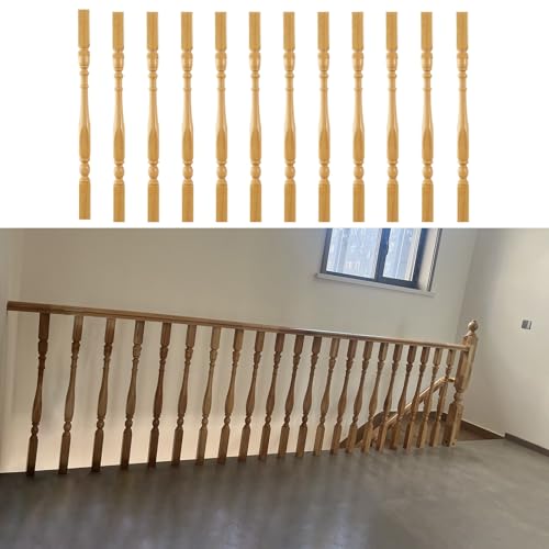 Balustres d'escalier en bois massif 85cm lot de 12 rampe et garde-corps