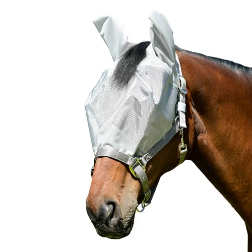 WeatherBeeta ComFiTec Hexi Shield Dual Fly Mask, prata, Cob