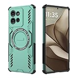 Pełna osłona zawiasu Kompatybilny z Motorola Edge 50 5G Pełna obudowa Wytrzymała, odporna na wstrząsy Twarda Cienka Solidna Obsługa Bezprzewodowego etui ładującego Ochronne etui na telefon(Ye?il)