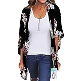 Cuidado de la ropa: Este kimono es adecuado para el lavado a máquina idealmente con agua fría, lavar por separado para los colores oscuros utilizando blanqueador sin cloro.