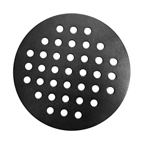 Quantfire 7.5" Cast Iron Bottom Fire Grate, BBQ High Heat Charcoal Plate for Kamado Joe Junior Fire Grate Grill Charcoal Replacement Accessories Cover