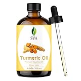 TURMERIC ESSENTIAL OIL 4 OZ (118 ML) THERAPEUTIC GRADE 100% PURE AND NATURAL BY SVA ORGANICS | RELAXATION, PERFECT FOR AROMATHERAPY, SKIN THERAPY & MORE!