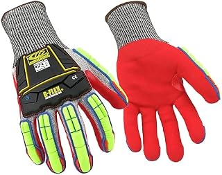 Ansell Ringers R065 Sicherheitsarbeitshandschuhe Mechanischer Schutz, Größe 12 (3XL), Grau (12 Paar)