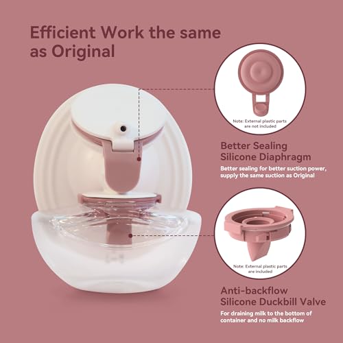Válvula y diafragma compatible para extractor Momcozy M9 6 piezas miniatura 2