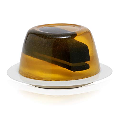 The Office Stapler in Gelatin Paperweight, by Just Funky, Yellow Paper Weight