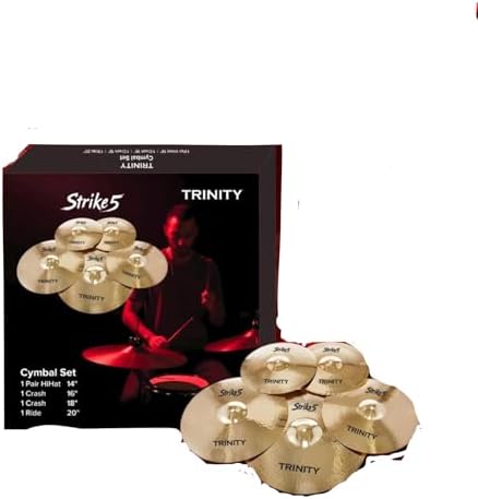 Trinity Strike-5 Cymbal Pack! (5pc) : Amazon.in: Musical Instruments