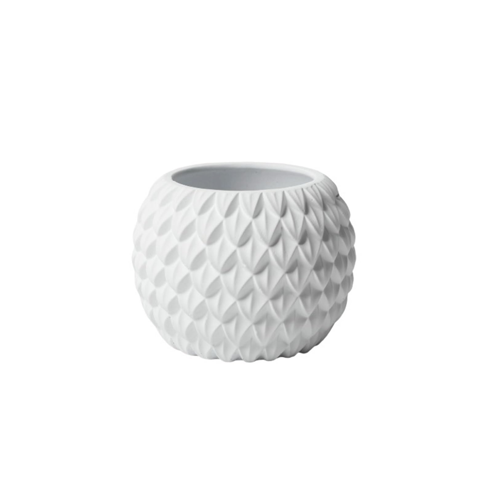 JUAKSQZYI 3pcs Modern Geometric Plant Pot Tabletop Decoration Succulents Flowerpots, for Home Balcony Garden Decor(White)