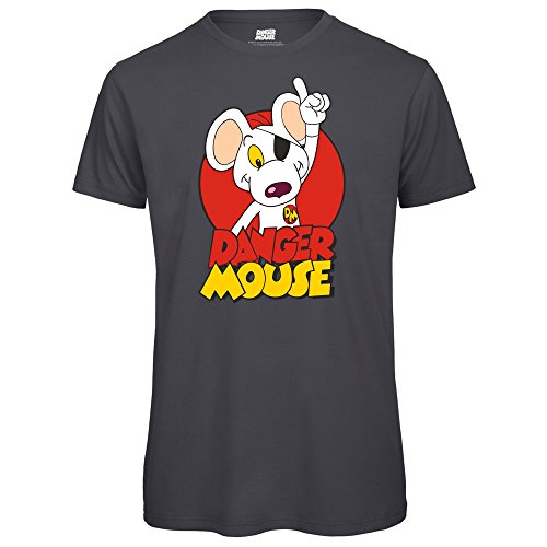 Image of Danger Mouse® Character Mens T-Shirt (Dark Grey, XL)