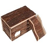 Cachette pour hamster : conception robuste en bois, résistante à la déchirure, à l'usure et durable. nid pour hamster