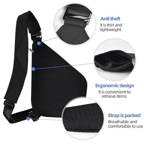 Armiwiin Anti Theft Crossbody Bag,Anti Theft Travel Bag for Women Men,Sling Crossbody Bag for Travel, Sport, Work by Armiwiin - Used condition - Image 5