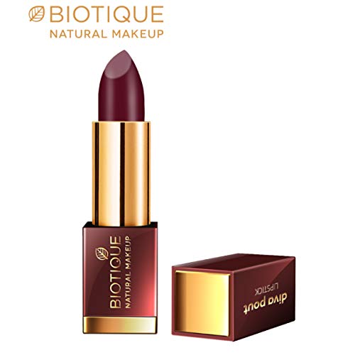 Image of Biotique Natural Makeup Diva Pout Lipstick, Midnight Passion, 4g